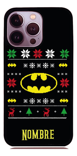 Funda Batman Navideño Apple iPhone Personalizada