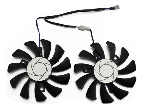 Ventilador Dual Gtx1050ti Gpu De 75 Mm Y 2 Pines Para Msi Ge