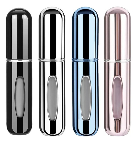 Mini Perfumeros Portátil Recargable 5ml 4 Atomizador Color