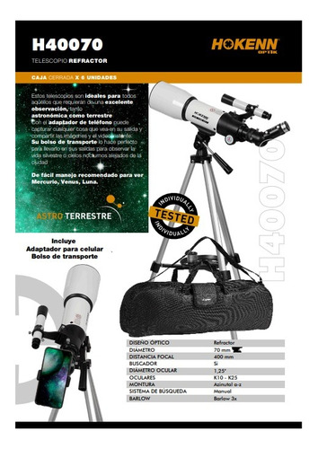 Telescopio Hokenn H40070 Modelo Nuevo