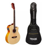 Guitarra Electroacústica Texas Ag-10 C/acero Funda