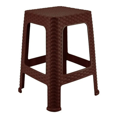 Banco Rattan Color Chocolate Resitente A Interior Y Exterior | MercadoLibre