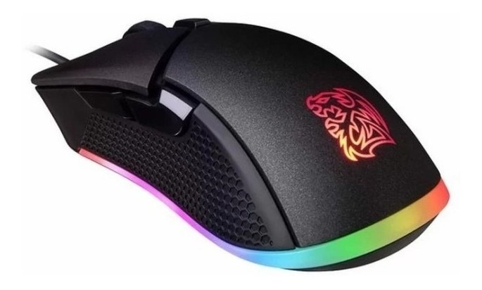 MOUSE GAMER THERLMATAKE IRIS RGB TTESPORTS 5000 DPI USB NEGRO/AZUL