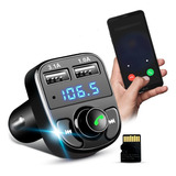 Carregador Usb P/ Carro Mp3 Transmissor Fm Sem Fio Bluetooth