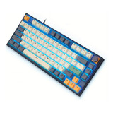 Teclado Mecánico Luz Skyloong Gk75 Sw G Blue Industrial Ash