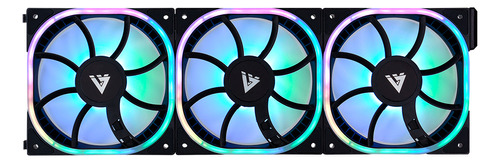 Game Factor Fkg500-bk Kit De Ventiladores Gamer Argb Micro Controlador 120mm 1900rpm