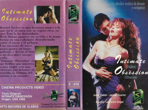 Intimate Obsession Vhs Jodie Fisher James Quarter 1992