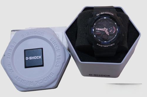 Reloj Casio Wr 20bar S140 Unisex Negro Resistente Al Agua