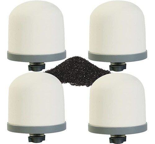 Huining 4pcs Ceramic Dome Water Filter Con Carbón Activado D