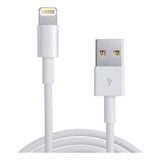 Cable Cargador Usb Para iPhone 5 6 7 8 X 11 12 13 14 - 2mts Color Blanco