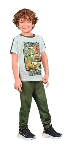 Conjunto De Pants Y Playera Niño Jurassic World 300-48 