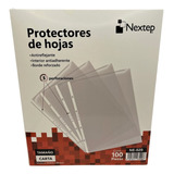 Mica Nextep Económica Protector Hoja Carta, Caja C/100 Pzas