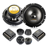 Set De Medios 6.5 Pulgadas Coaxial Bocinas Para Auto Cuerno 