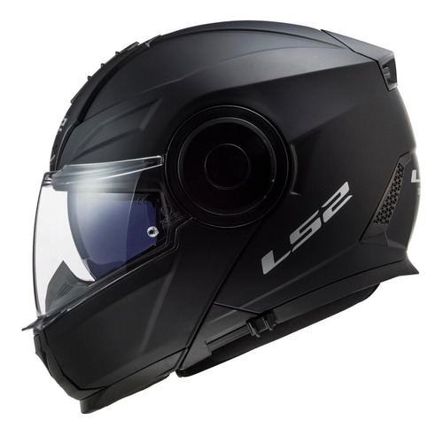 Casco Abatible Ls2 Scope Ff902 Negro Mate Gafas Humo Moteros