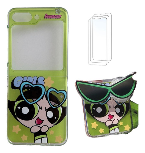 Para Samsung Galaxy Zflip3/4/5 Powerpuff Girls Case-c