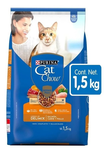 Alimento Cat Chow Defense Plus Gato Adulto Sabor Mix 1.5kg