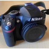 Câmera Nikon Dslr D3200 + Lentes 18-55 E 55-200mm + Acessóri