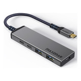 Adaptador Multipuerto Usb C Hub, Con Puerto Usb C Pd De 100