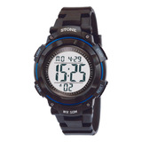 Reloj Digital Malla De Caucho Hombre Stone 1167na 