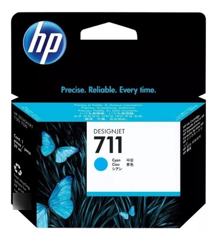 Cartucho Hp 711 Cyan Magenta Amarillo Original Hp T120 T130