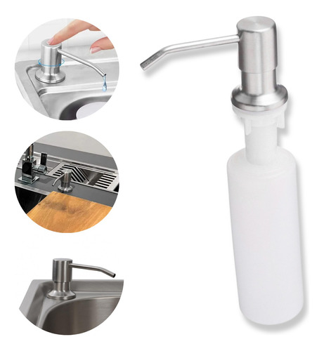 Dispenser Detergente Sabonete Liquido Embutir Inox
