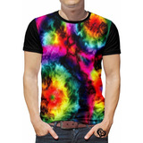 Camiseta Tie Dye Masculina Roupas Verão Tai Dai Est2