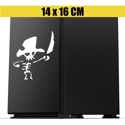 Adesivo Sticker Skin Gabinete Pc - Caveira Pirata