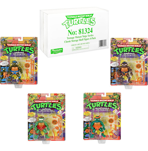 Tortugas Ninja Vintage Tmnt 4-pack Playmates 81324 Clásico