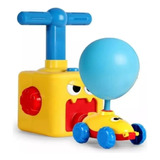 Juego Inflador De Globos Juguete Para Niños Autos Carreras Color Amarillo