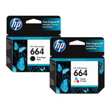 Tinta Hp 664 Negra Original + 664 Tricolor Original