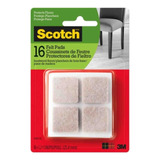 3m Scotch Protectores De Fieltro Ideal Patas De Muebles 16un Color Beige