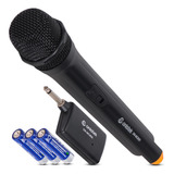 Microfone Sem Fio  Profissional Karaoke Transmissor Dinâmico