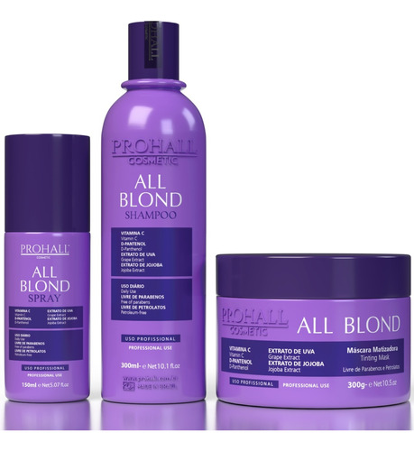 Prohall Shampoo Mascara Spray All Blond Home Care