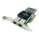 Placa Rede Dell 0k7h46 Dual Port Rj45, 2x Port Pci-e, 10g