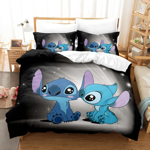 Funda De Edredón Con 2 Fundas De Almohada Anime Stitch