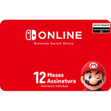 Nintendo Switch Online 12 Meses - Gift Card - Envio Imediato