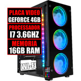 Pc Gamer Intel I7 / 16gb Ram / Ssd 480gb / Placa Video 4gb