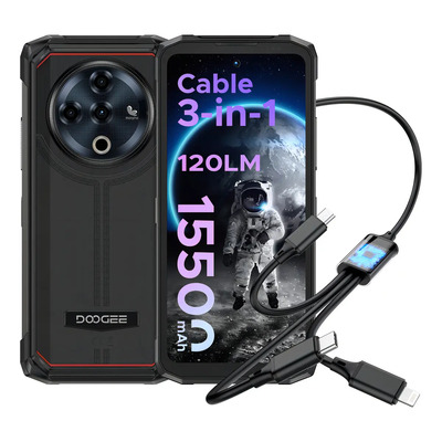 Doogee Fire 6 Power Teléfono Celular Rudo 20gb Ram+256gb Rom 15500mah 6.56 Pulgadas | Meses sin interés