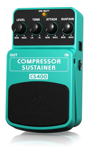 Pedal Behringer P/ Guitarra Cs400 Compressor Sustainer C/ Nf