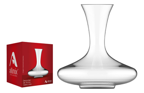 Decanter Para Vinho De Vidro 1500ml Allmix