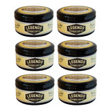 Kit X 6 Pomadas Para Cabello Legends Barber Medium Hold 40gr