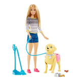 Muñeca Barbie Paseo De Mascota Perrito Original Mattel 