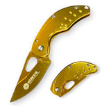 Navaja Tactica Camping F87 Boker Dorada Acero Inoxidable 