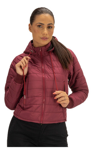 Jaqueta Puffer Bomber Acolchoada Feminina Liquidação