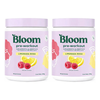 Pack 2 Bloom Pre-workout Con Vitamina C, B6,b12  Ctcf1 | Envío gratis