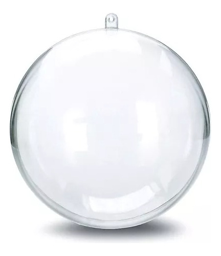 Set Bolas X2 Esferas Plasticas Transparentes Decorar 6cm- Cc