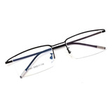 Lentes Titanio Cuadrados Filtro Luz Azul Graduar Unisex