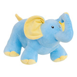  Elefante Rosa Ou Azul Urso Pelúcia Bebê Safari Brinquedo