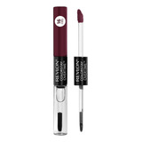 Labial Líquido Cs Overtime Lipcolor Tono Black Cherry Acabado Gloss Color Limitless Black Cherry