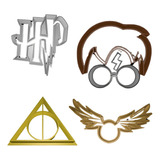 Harry Potter X6 Kit Cortantes Moldes Galleta Masa Fondant